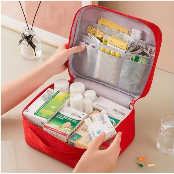 Portable Outdoor First Aid Kit, Medicine Storage Bag Set for Travel & Emergency