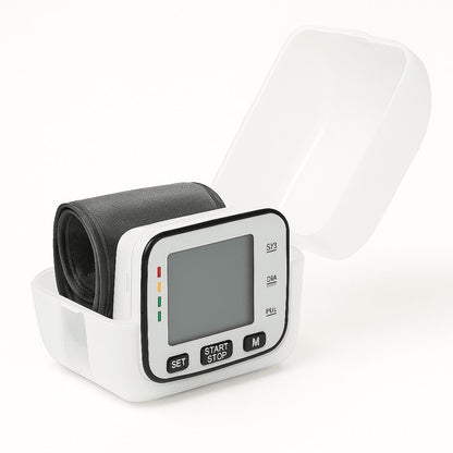 Automatic One-Touch Wrist Blood Pressure and Pulse Monitor with Case