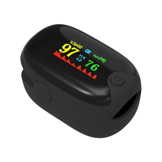 Medical Finger Pulse Oximeter, Pediatric & Adult Oxygen Saturation Monitor | Heart Rate & Blood Pressure Checker