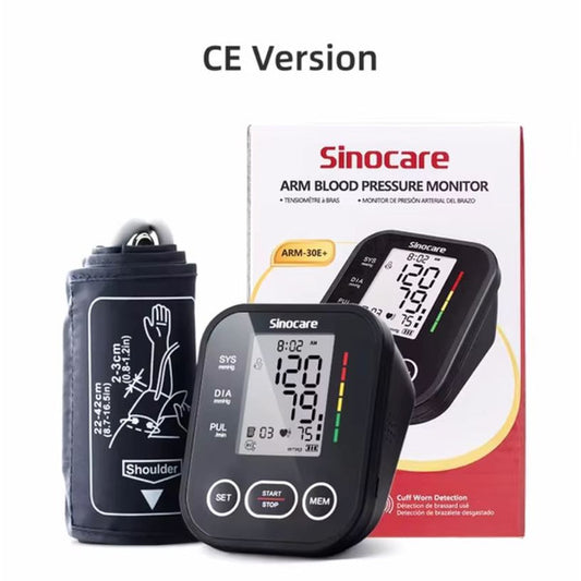 Upper Arm Automatic Blood Pressure Monitor Portable Digital BP Meter for Health Tracking