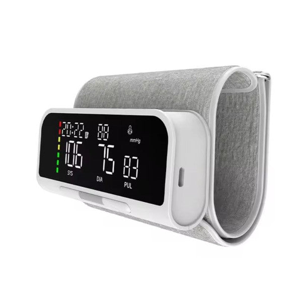 Rechargeable Full Upper Arm Blood Pressure Monitor with Large LCD Screen and Voice Alerts
