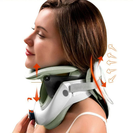 Air Sac Adjustable Neck Stretcher Collar for Home Traction, Spine Alignment Cervical Neck Traction Device