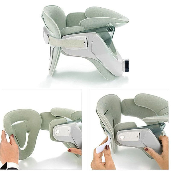 Air Sac Adjustable Neck Stretcher Collar for Home Traction, Spine Alignment Cervical Neck Traction Device