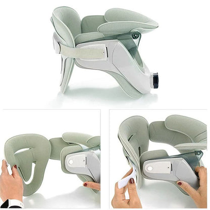 Air Sac Adjustable Neck Stretcher Collar for Home Traction, Spine Alignment Cervical Neck Traction Device