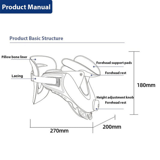 Air Sac Adjustable Neck Stretcher Collar for Home Traction, Spine Alignment Cervical Neck Traction Device